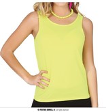 Disco Tanktop Neon Geel