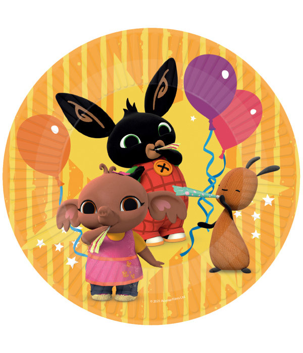 Feestbordjes Bing Geel (8st)