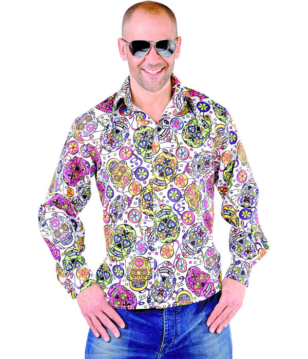 Mexicans Skulls Wit blouse heren