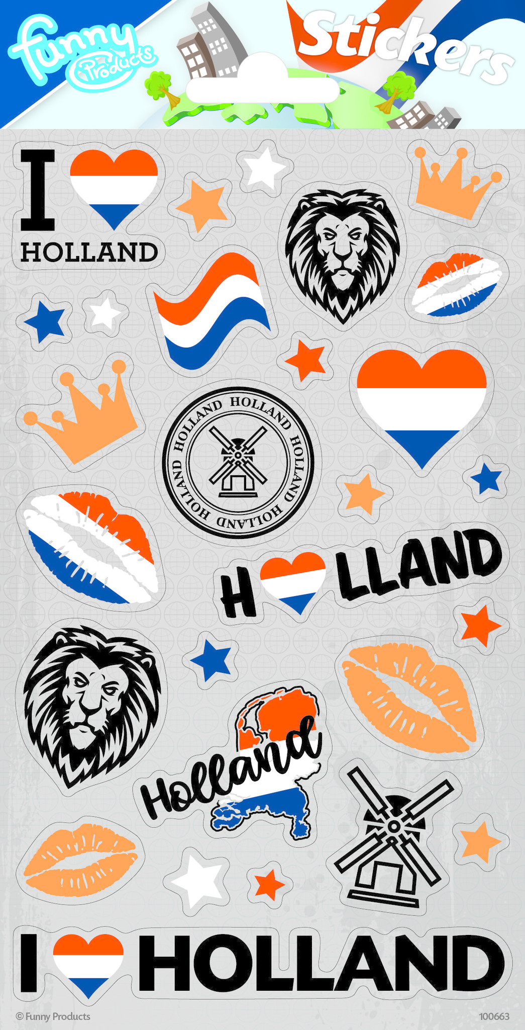 Stickervel Holland 