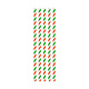 Papieren Rietjes Groen/Wit/Rood (20st)