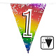 Vlaggenlijn Cijfer 1 Regenboog Met Sterren (6m)