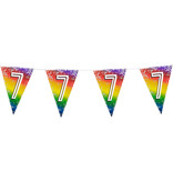 Vlaggenlijn Cijfer 7 Regenboog Met Sterren (6m)
