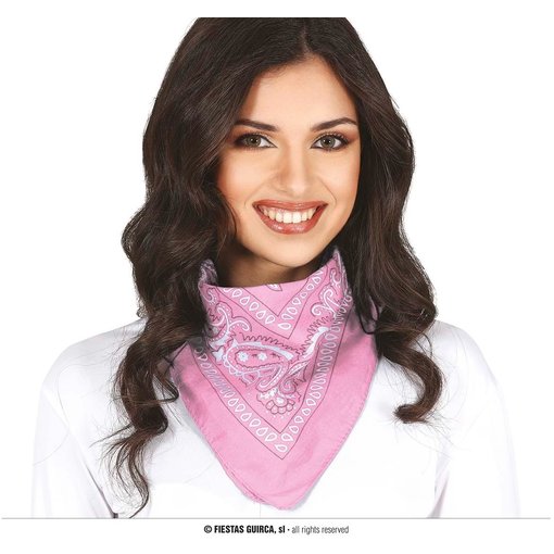 Roze Sjaaltje Zakdoek Denim