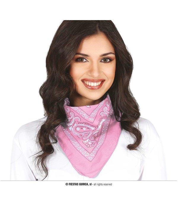 Roze Sjaaltje Zakdoek Denim