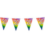 Vlaggenlijn Cijfer 20 Regenboog Met Sterren (6m)