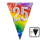 Vlaggenlijn Cijfer 25 Regenboog Met Sterren (6m)