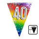 Vlaggenlijn Cijfer 40 Regenboog Met Sterren (6m)