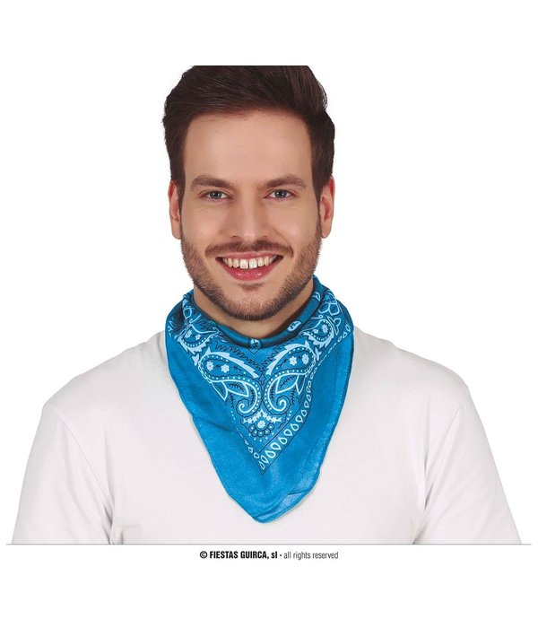 Sjaal Lichtblauw Zakdoek Denim