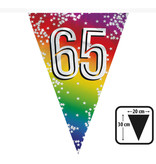 Vlaggenlijn Cijfer 65 Regenboog Met Sterren (6m)