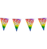 Vlaggenlijn Cijfer 60 Regenboog Met Sterren (6m)