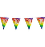 Vlaggenlijn Cijfer 70 Regenboog Met Sterren (6m)