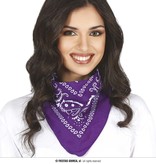 Sjaaltje Lila Zakdoek Denim