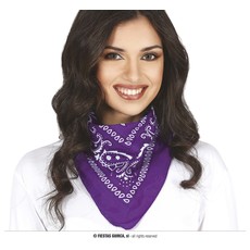 Sjaaltje Lila Zakdoek Denim