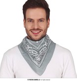 Sjaaltje Grijs Zakdoek Denim