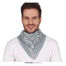 Sjaaltje Grijs Zakdoek Denim