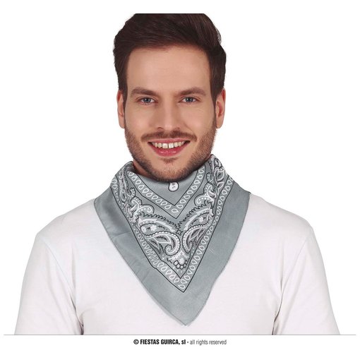 Sjaaltje Grijs Zakdoek Denim