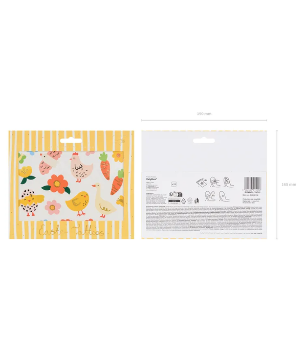 Plaktattoos Pasen (20st)