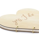 Gastenboek Hout Yes I Do Huwelijk