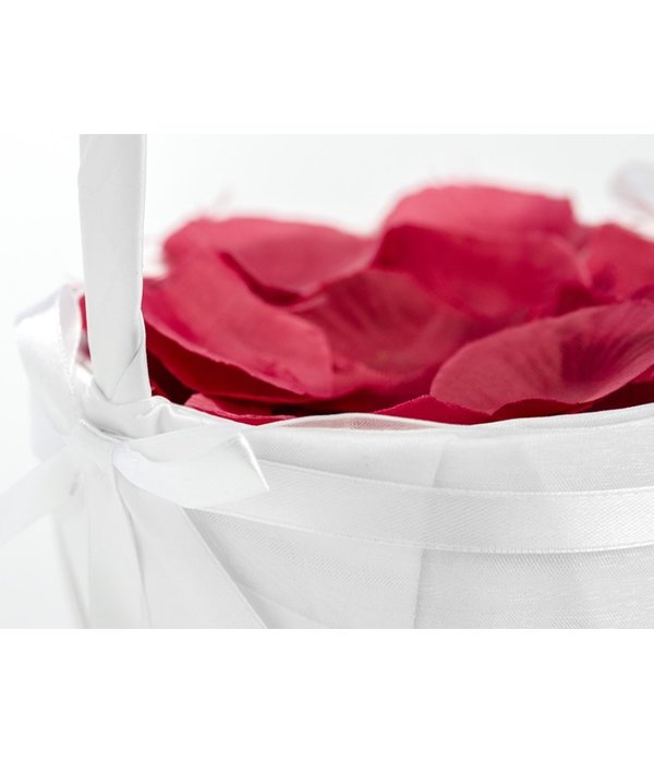 Bruiloft mandje wit 26cm