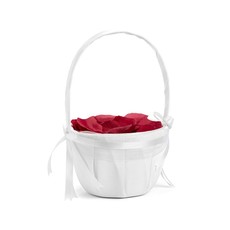Bruiloft mandje wit 26cm