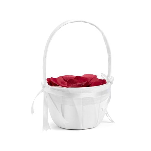 Bruiloft mandje wit 26cm