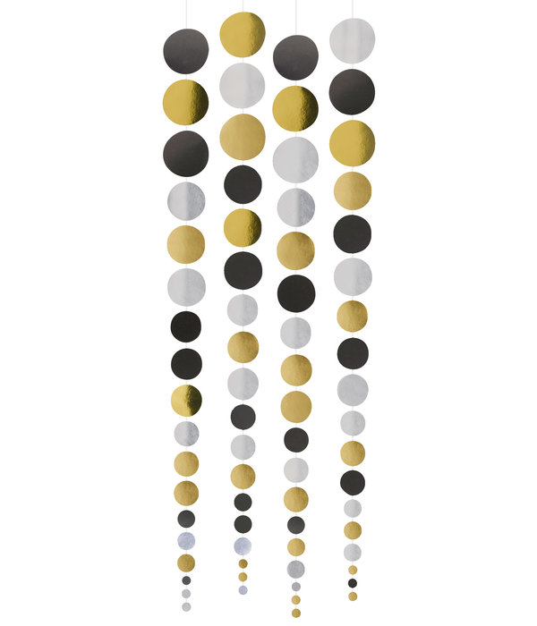 Hangdecoratie Cirkels Goud (4st)