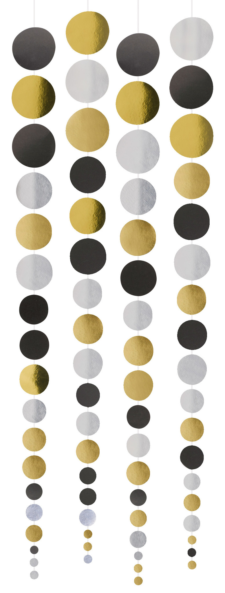 Hangdecoratie Cirkels Goud (4st) afbeelding