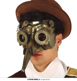 Steampunk Masker Goud Tandwielen