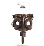 Steampunk Masker Goud Tandwielen