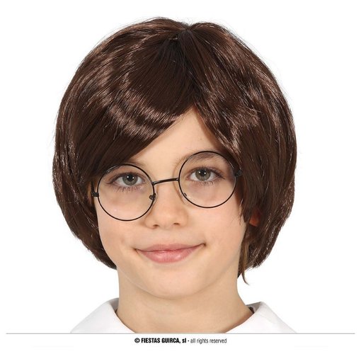 Tovenaarsleerling Pruik Kind Bruin