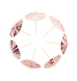 Parasol Prikkers Metallic Roségoud (10st)