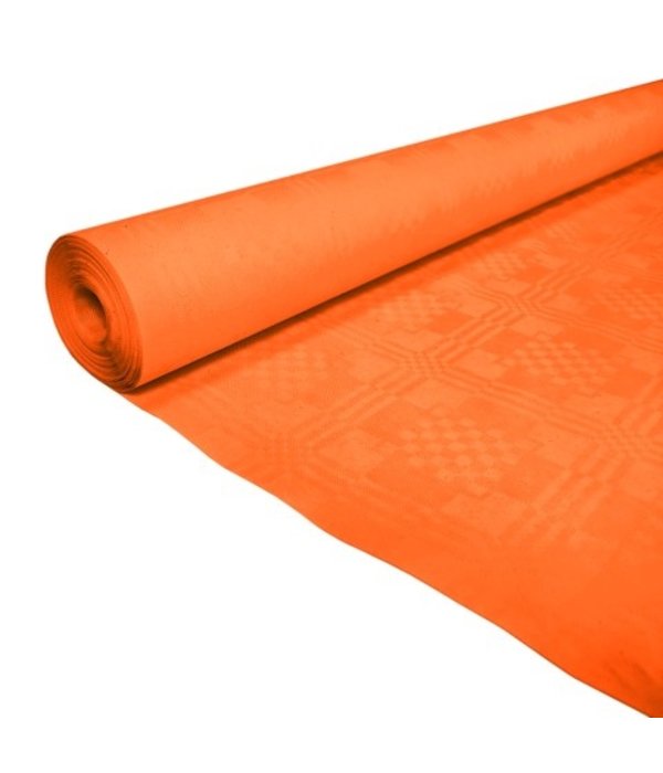 Papieren Tafelkleed Oranje  (1,19x8m)