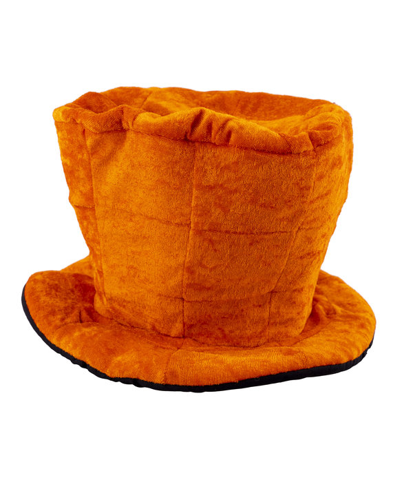 Hoge Hoed Oranje Velours