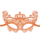 Masker oranje kant