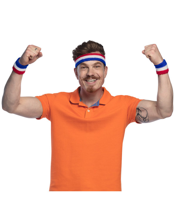 Zweetbandset Holland Rood/Wit/Blauw