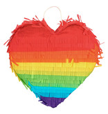 Minipiñata Hart Regenboog (20cm)