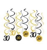 Classy Party Swirls 30 Jaar (12st)