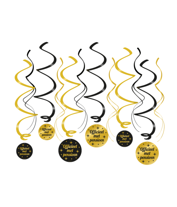 Classy Party Swirls Pensioen (12st)