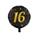 Classy Folieballon 16 Jaar Zwart/Goud (46cm)