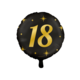 Classy Folieballon 18 Jaar Zwart/Goud (46cm)