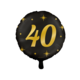 Classy Folieballon 40 Jaar Zwart/Goud (46cm)