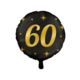 Classy Folieballon 60 Jaar Zwart/Goud (46cm)