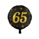 Classy Folieballon 65 Jaar Zwart/Goud (46cm)