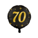 Classy Folieballon 70 Jaar Zwart/Goud (46cm)