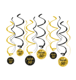 Classy Party Swirls Sarah 50 Jaar (12st)