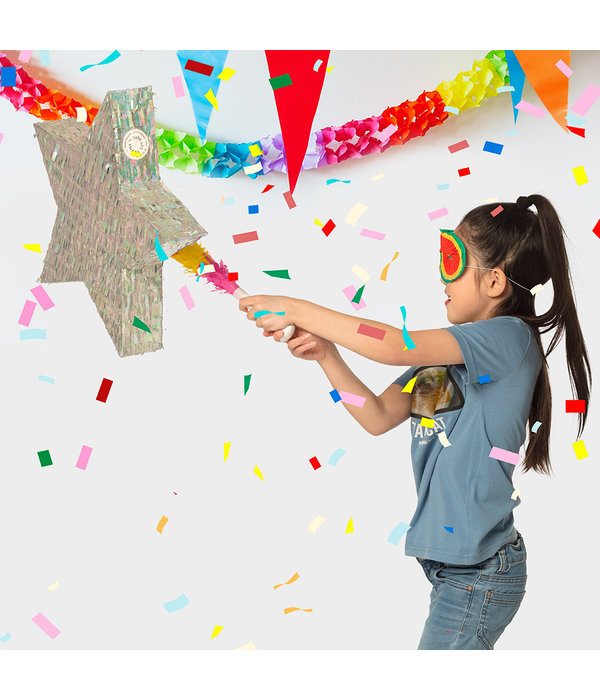 Pinata Zilverkleurige Ster (45cm)