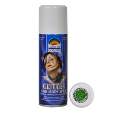 Glitterspray Groen voor lichaam & haar (125ml)