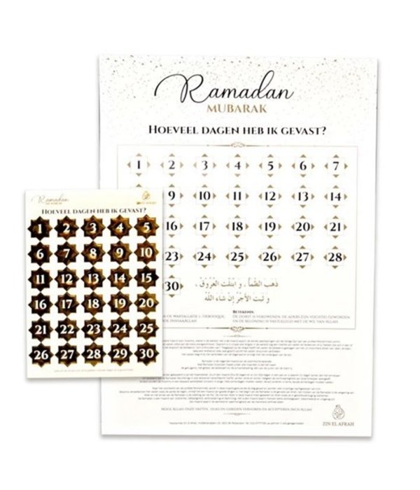 Eid Mubarak Kalender Met Stickervel