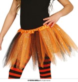 Tutu Oranje/Zwart Glitter Kind